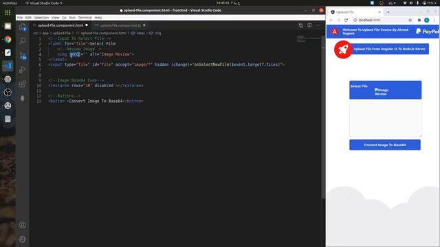 Convert File To Base64 By JavaScript In Angular 11 Project смотреть онлайн
