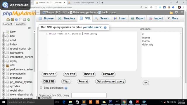 #8 How to to Create Aliases in MySQL Using PHPMyAdmin | MySQL Programming смотреть онлайн