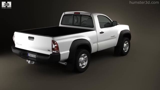 Toyota Tacoma Regular Cab 2011 by 3D model store Humster3D.com смотреть онлайн