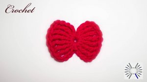 Бант крючком / Как связать бантик крючком / Схема вязания крючком банта / Бантик крючком для игрушки
