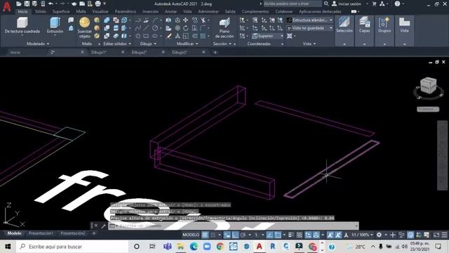 Como dibujar una silla en AutocaD 3D/Crea silla en AutocaD 3D смотреть онлайн