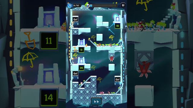 Lemmings. World 14 - Ice Sculpture. Level W 67-14. Walkthrough. смотреть онлайн