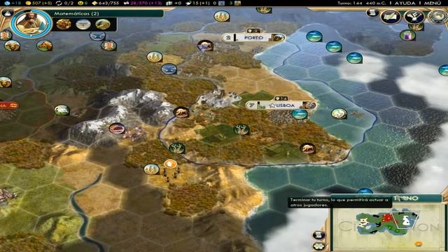 Civ 5: Brave New World Gameplay Español Portugal #5 смотреть онлайн