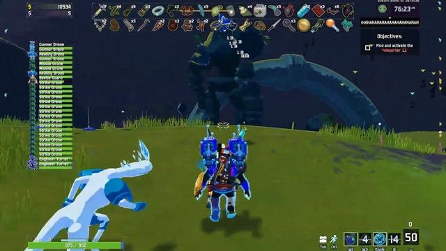 Risk of Rain 2 - Engineer drone swarm смотреть онлайн