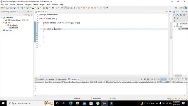 how to use break statement in java eclipse | break in eclipse ide смотреть онлайн