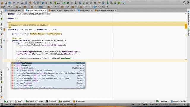 Android Intents Part 3 - Passing Data using Intents смотреть онлайн