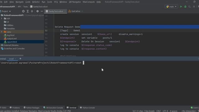 Robot Framework - Delete Request смотреть онлайн