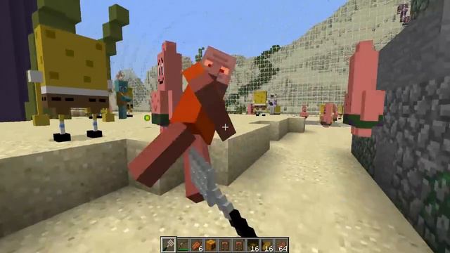 Minecraft | MORPH HIDE AND SEEK - SPONGEBOB MOD! (Spongebob, Patrick, Squidward) смотреть онлайн