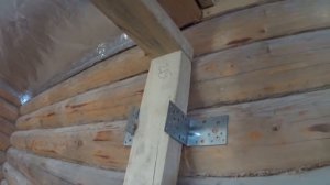 Каркасная перегородка в срубе