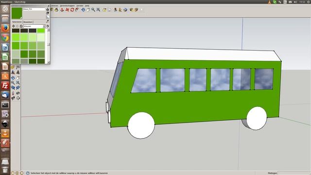 Google Sketchup - making a bus смотреть онлайн