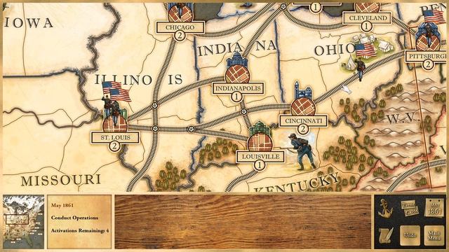 Victory and Glory The American Civil War TUTORIAL Video2 A Game Turn Overview смотреть онлайн