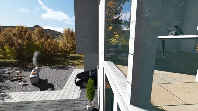 Проект дома в стиле минимализм 3D смотреть онлайн