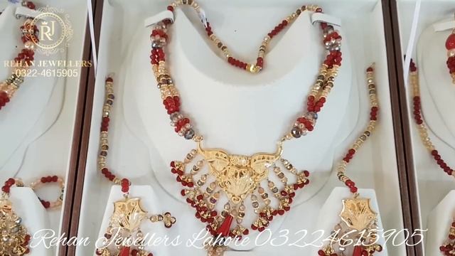 New Gold light weight sets design with price | Necklace set | latest Gold Short sets design смотреть онлайн