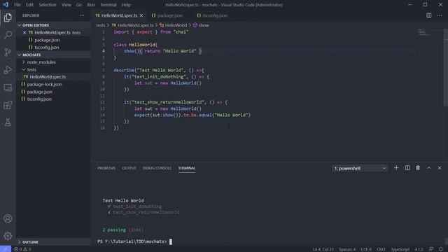 Setup Mocha to be Working with Typescript [TDD Mocha for Typescript] смотреть онлайн
