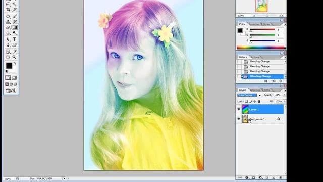 Знакомство с режимами наложения в PhotoShop смотреть онлайн