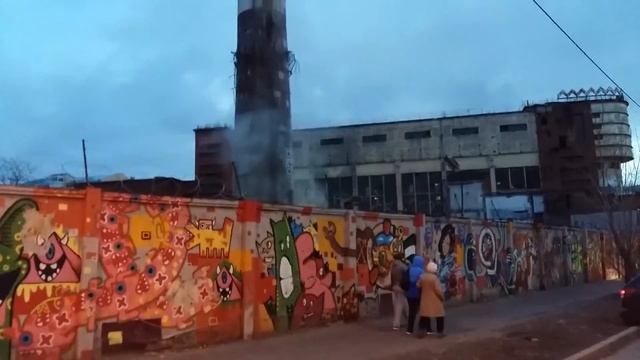 Демонтаж дымовой трубы смотреть онлайн