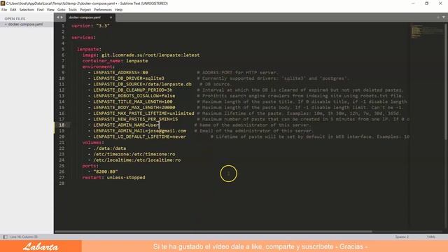 Cómo instalar Lenpaste usando Docker compose смотреть онлайн