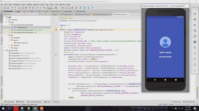 Create a File Uploader with Progress in Android – Android Studio смотреть онлайн