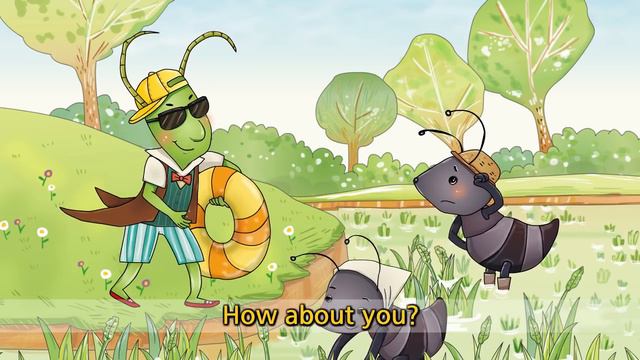 The Grasshopper and the Ant - Let's go fishing. swimming. (suggestion) смотреть онлайн