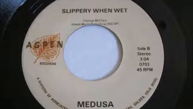 Medusa Slippery When Wet 45 rpm Record Colorado Rock Funk Music смотреть онлайн