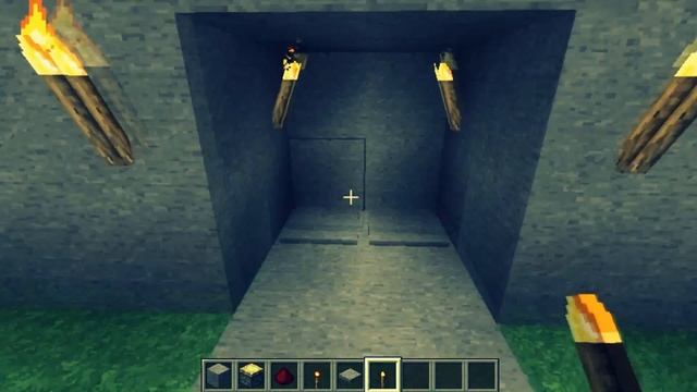 Minecraft - Раздвижные двери из липких поршней смотреть онлайн