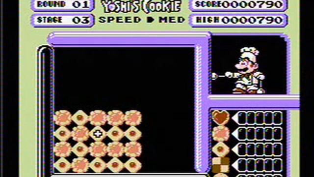 Yoshi's Cookie NES Gameplay смотреть онлайн