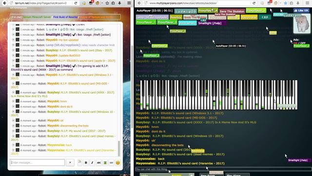 Relaying chat messages from Multiplayer Piano to Terrium Taigachat!! смотреть онлайн