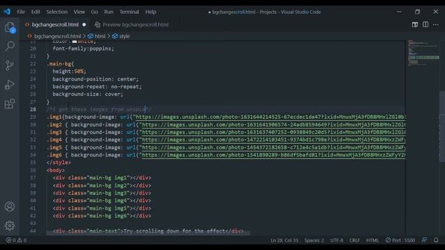 Change Background Image on Scroll using HTML & CSS Only! смотреть онлайн