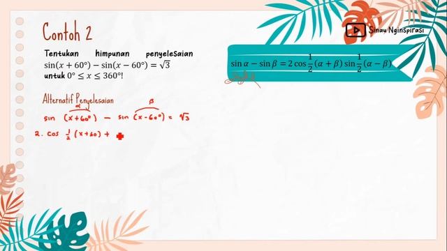 Rumus Penjumlahan & Pengurangan Sinus dan Kosinus [sinA+sinB, sinA-sinB, cosA+cosB, cosA-cosB] смотреть онлайн