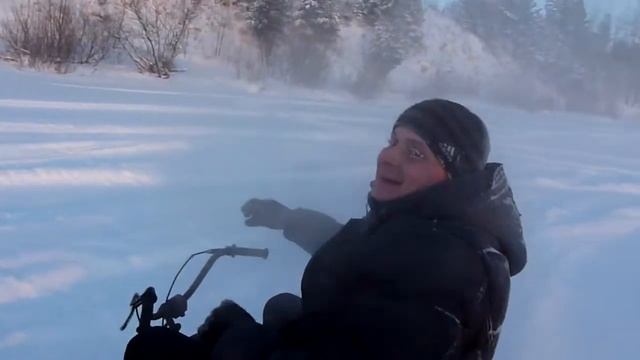 Самодельный снегоход Краснокамск. смотреть онлайн