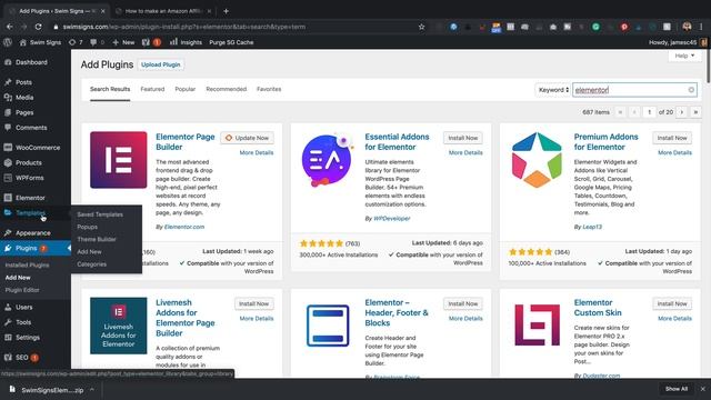 How to import Elementor Templates into your WordPress Website смотреть онлайн