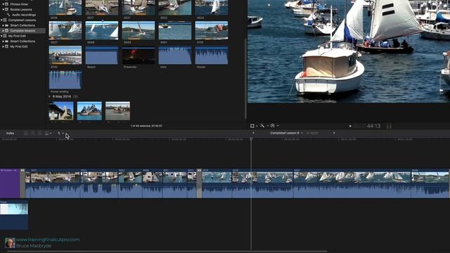 Navigation Final Cut Pro 10.6 Timeline - Lesson 9 смотреть онлайн