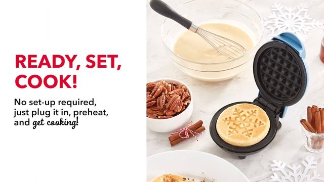 Snowflake Mini Waffle Maker