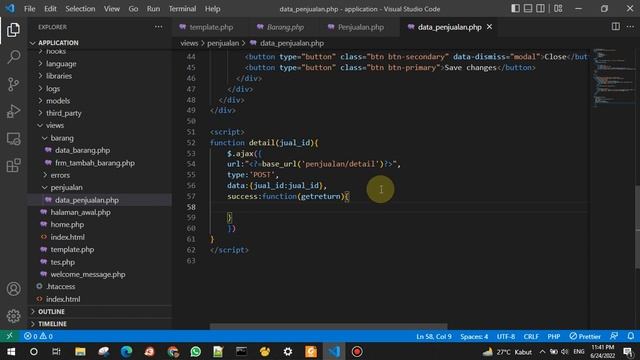 Menampilkan Data pada modal Bootstrap смотреть онлайн