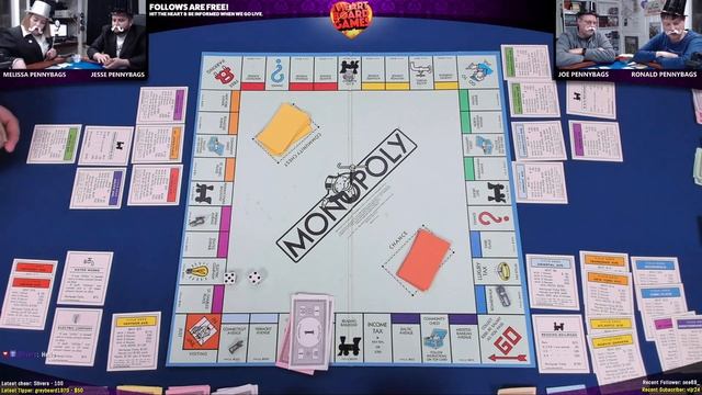 MONOPOLY, from Parker Brothers, by Lizzie Magie & Charles Darrow | Live Play | Session 1, 4 Players смотреть онлайн