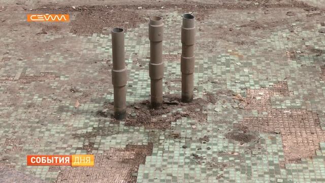 В Курске на Ленина ремонтируют фонтан смотреть онлайн