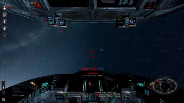 Cr 90 Corvette VS Lancer-class frigate - Gameplay смотреть онлайн