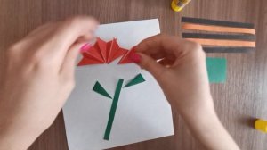 Аппликация «Поздравительная открытка к 9 Мая» в средней группе 07.05.20