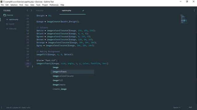 Generate Captcha in PHP смотреть онлайн