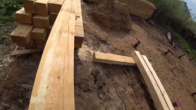 Начали Обвязку Фундамента. Строительство Каркасного Дома смотреть онлайн