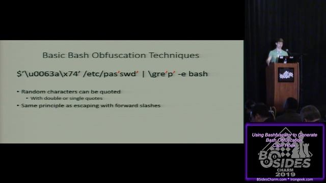 Bash Can Get Uglier: Using Bashfuscator to Generate Bash Obfuscation capnspacehook смотреть онлайн