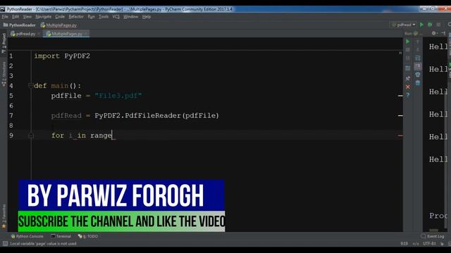 Python Reading Multipe Page PDF Documents смотреть онлайн