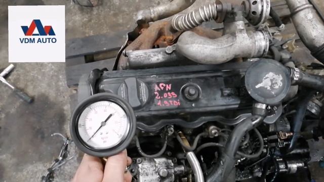 Замер компрессии Volkswagen Sharan AFN AVG смотреть онлайн