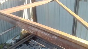 углярка с подъемной крышей часть 1.