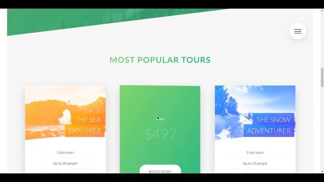 Simple Landing page using HTML and SCSS смотреть онлайн
