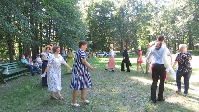 Танец "Страус". Мастер-класс для гостей. Летний бал в усадьбе "Мелихово" 19 июня 2021 г. смотреть онлайн
