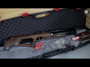 Пневматическая винтовка Aselkon MX 9 6.35 мм (карабин, колба, дерево) видео обзор 4k