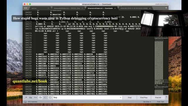 How stupid bugs waste time in Python debugging cryptocurrency bots смотреть онлайн