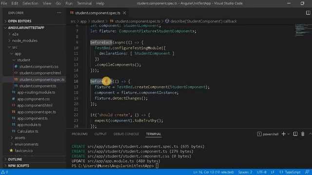 Part 17 - TestBed and Component Fixture | Angular unit test case Tutorials with Jasmine & Karma смотреть онлайн