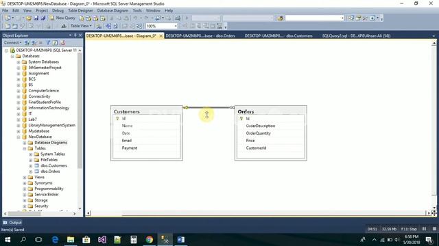 How to make Foreign Key and Primary Key By Wizard in SQL Server Database смотреть онлайн